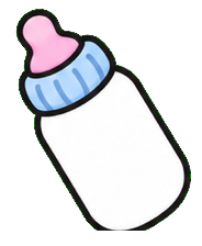 Cartoon Baby Bottle Cursor default cursor