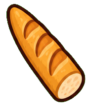 Cartoon Baguette default cursor