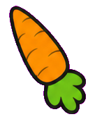 Cartoon Carrot Cursors default cursor