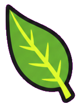 Cartoon Leaf Cursor default cursor