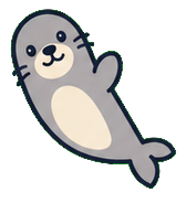 Cartoon Sea Lion Cursor default cursor
