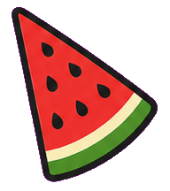 Cartoon Watermelon Cursor default cursor