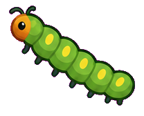 Emoji Caterpillar default cursor
