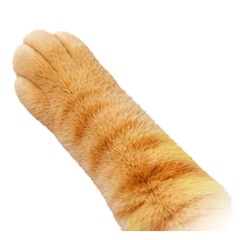 Realistic Orange Tabby Cat Paw default cursor